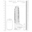 RealRock - Dildo 9 inch & Balls - Crystal Clear