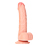 RealRock - Dildo 6 inch mit Hoden - Curved Ultra Skin
